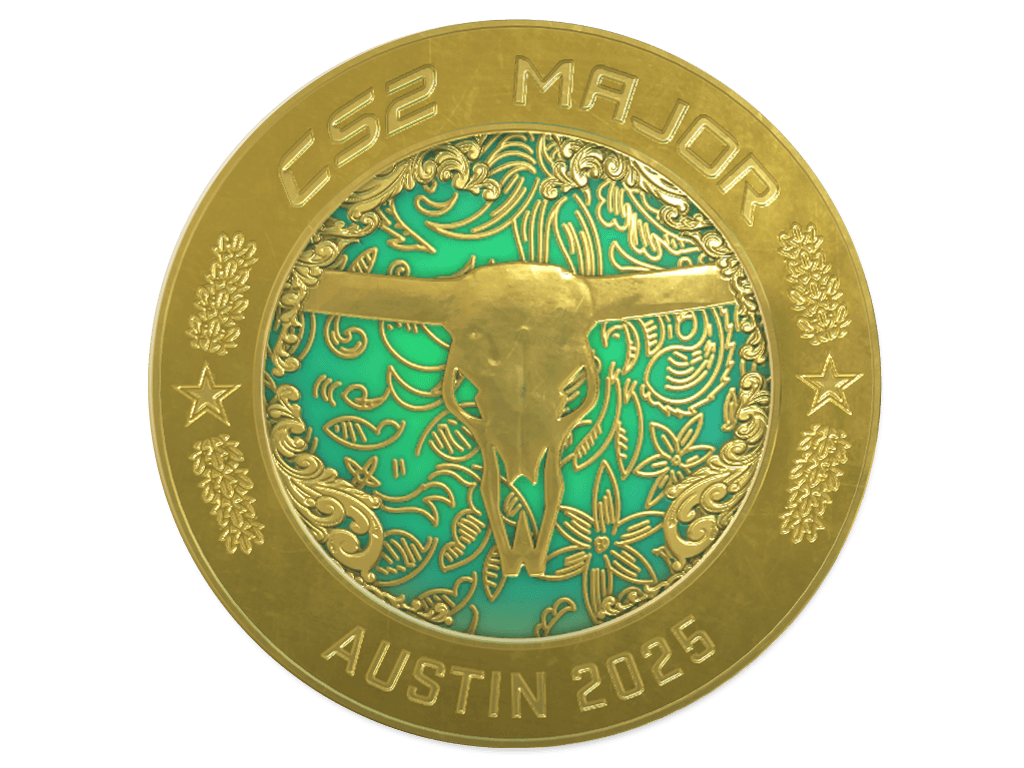 Zlatá mince šampionátu BLAST.tv Austin 2025