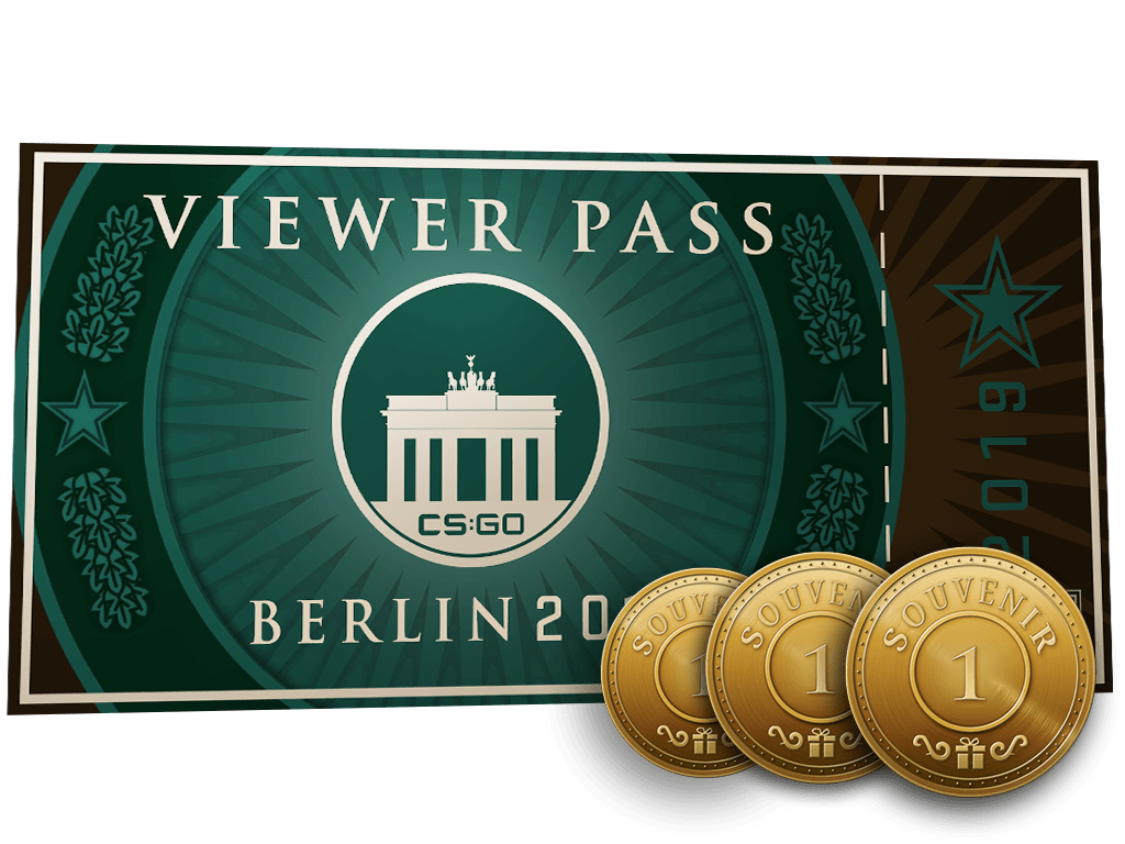 Berlin 2019 nézői belépő + 3 emléktárgy-zseton