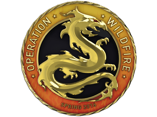 Goldmünze der Operation Wildfire