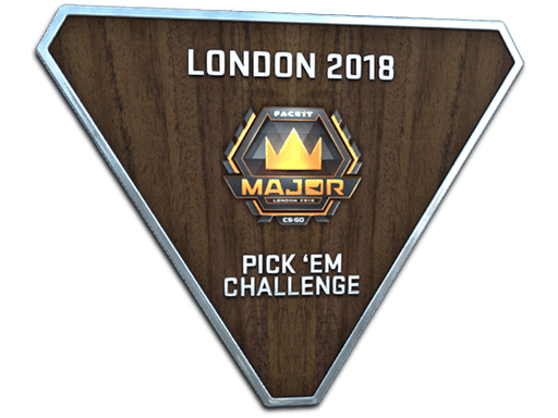 Stříbrná trofej tipovací soutěže FACEIT London 2018