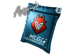 Aláíráskapszula (G2 Esports MLG Columbus 2016)
