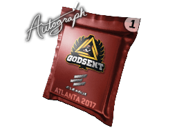Pojemnik z autografem (GODSENT Atlanta 2017)