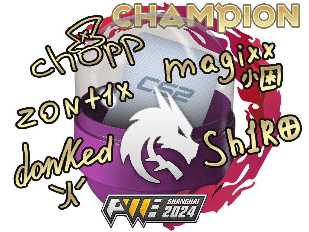 Shanghai 2024 Bajnokok Aláíráskapszula