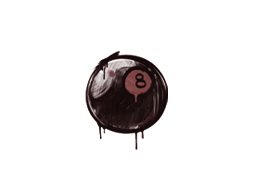 Σφραγισμένο γκράφιτι (8-Ball Brick Red)