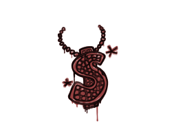 Σφραγισμένο γκράφιτι (Bling Blood Red)
