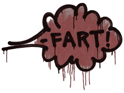 Σφραγισμένο γκράφιτι (Fart Brick Red)