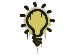 Forseglet graffiti (Lightbulb Skriggul)