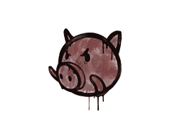 Σφραγισμένο γκράφιτι (Piggles Brick Red)