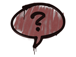 Zabalené graffiti (Question Mark Cihlově červené)