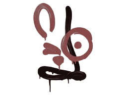 Graffito sigillato (Rinculo - AUG Rosso mattone)