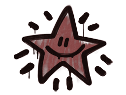 Zabalené graffiti (Shining Star Cihlově červené)