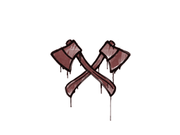 Σφραγισμένο γκράφιτι (X-Axes Brick Red)