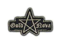 Aufnäher (Metall – Gold Nova I)