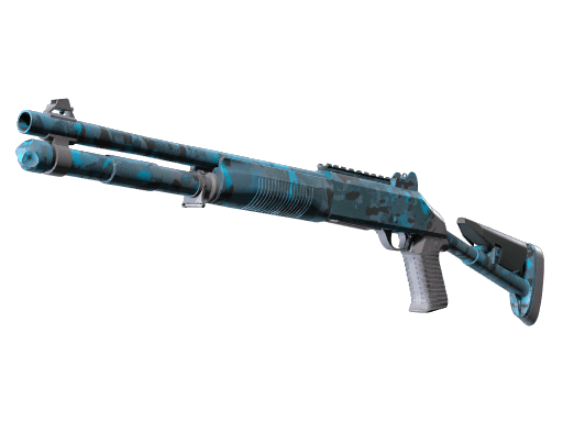 XM1014 (Camuflaje variado azul)