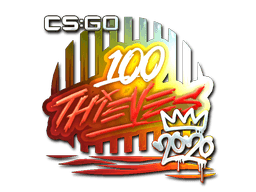 Klistermærke (100 Thieves folie RMR 2020)