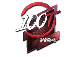 Klistermærke (100 Thieves folie Boston 2018)