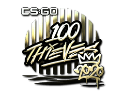 Samolepka (100 Thieves zlatá Regionální soutěže 2020)