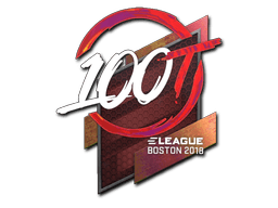 Klistermærke (100 Thieves holo Boston 2018)