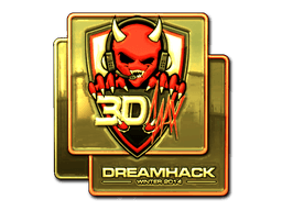Samolepka (3DMAX zlatá DreamHack 2014)