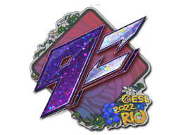 Klistermærke (9z Team glitter Rio 2022)