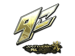 Samolepka (9z Team zlatá PGL Antwerp 2022)