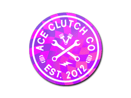 Klistermærke (Ace Clutch Co. holo)