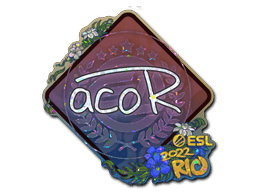 Klistermærke (acoR glitter Rio 2022)