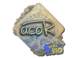 Klistermærke (acoR holo Rio 2022)
