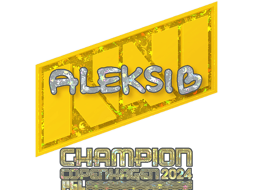 Klistermærke (Aleksib glitter, vinder Copenhagen 2024)