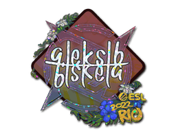 Klistermærke (Aleksib glitter Rio 2022)