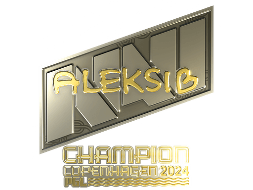 Samolepka (Aleksib šampion, zlatá PGL Copenhagen 2024)