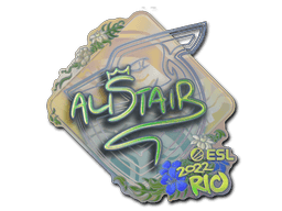 Klistermærke (aliStair holo Rio 2022)