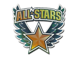 Klistermærke (Orange all-stars holo)