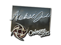 Klistermærke (allu folie Cologne 2015)