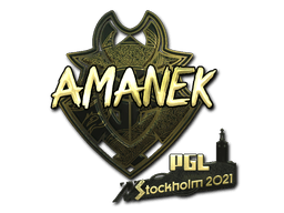 Samolepka (AMANEK zlatá PGL Stockholm 2021)
