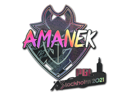 Klistermærke (AMANEK holo Stockholm 2021)