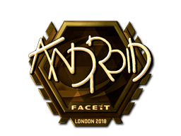Aufkleber (ANDROID Gold London 2018)