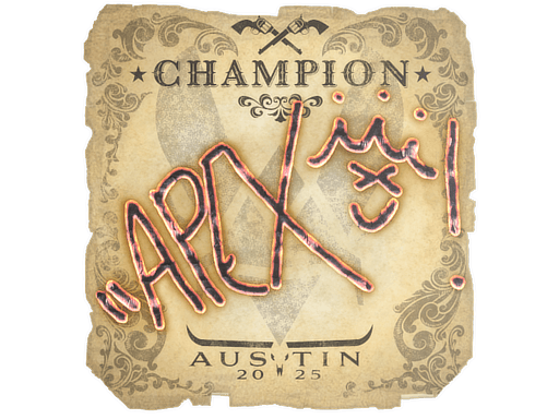 Adesivo (apEX Campione Austin 2025)