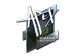 Klistermærke (apEX folie Boston 2018)