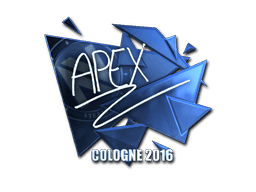 Klistermærke (apEX folie Cologne 2016)