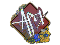 Klistermærke (apEX glitter Rio 2022)