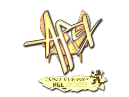 Klistermærke (apEX holo Antwerp 2022)