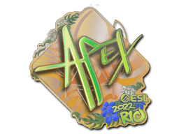 Klistermærke (apEX holo Rio 2022)
