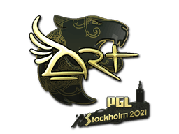 Samolepka (arT zlatá PGL Stockholm 2021)