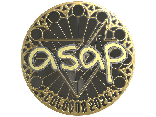 Klistermærke (asap guld Cologne 2026)