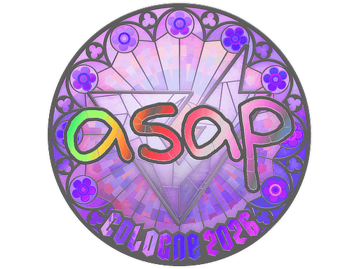 Klistermærke (asap holo Cologne 2026)