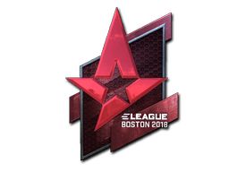 Klistermærke (Astralis folie Boston 2018)