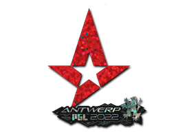 Klistermærke (Astralis glitter Antwerp 2022)