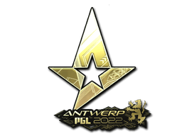 Samolepka (Astralis zlatá PGL Antwerp 2022)