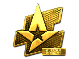 Samolepka (Astralis zlatá Atlanta 2017)